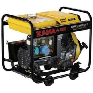Генератор дизельный KAMA трехфазный 230/400V, 6.9KVA (KDK7500CE3) Генератор дизельный KAMA трехфазный 230/400V, 6.9KVA (KDK7500CE3)