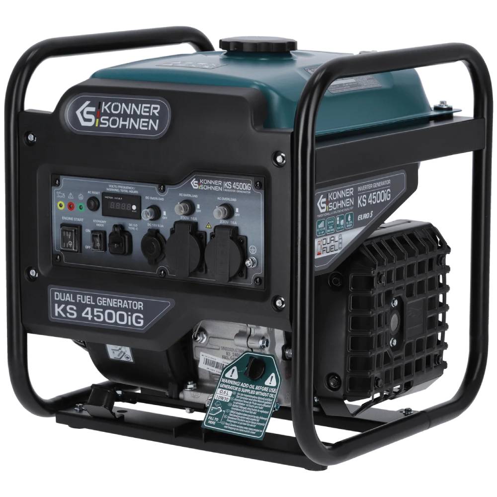 Генератор комбинированный KONNER&SOHNEN KS 4500iG Генератор комбинированный KONNER&SOHNEN KS 4500iG Тип альтернатора инверторный