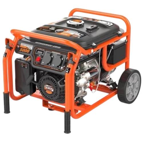Генератор бензиновый GENERGY LIMITED 5000 (240502090) Дополнительно Защиты от перегрузки и низкого уровня масла; При нагрузке 50% – потребление горючего 1.8 л/час, время непрерывной работы – 5 час;