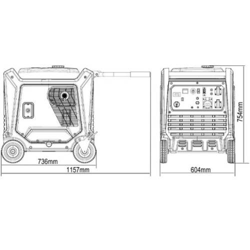 Генератор бензиновый GENERGY TENERIFE RC (240038090) Двигатель четырехтактный