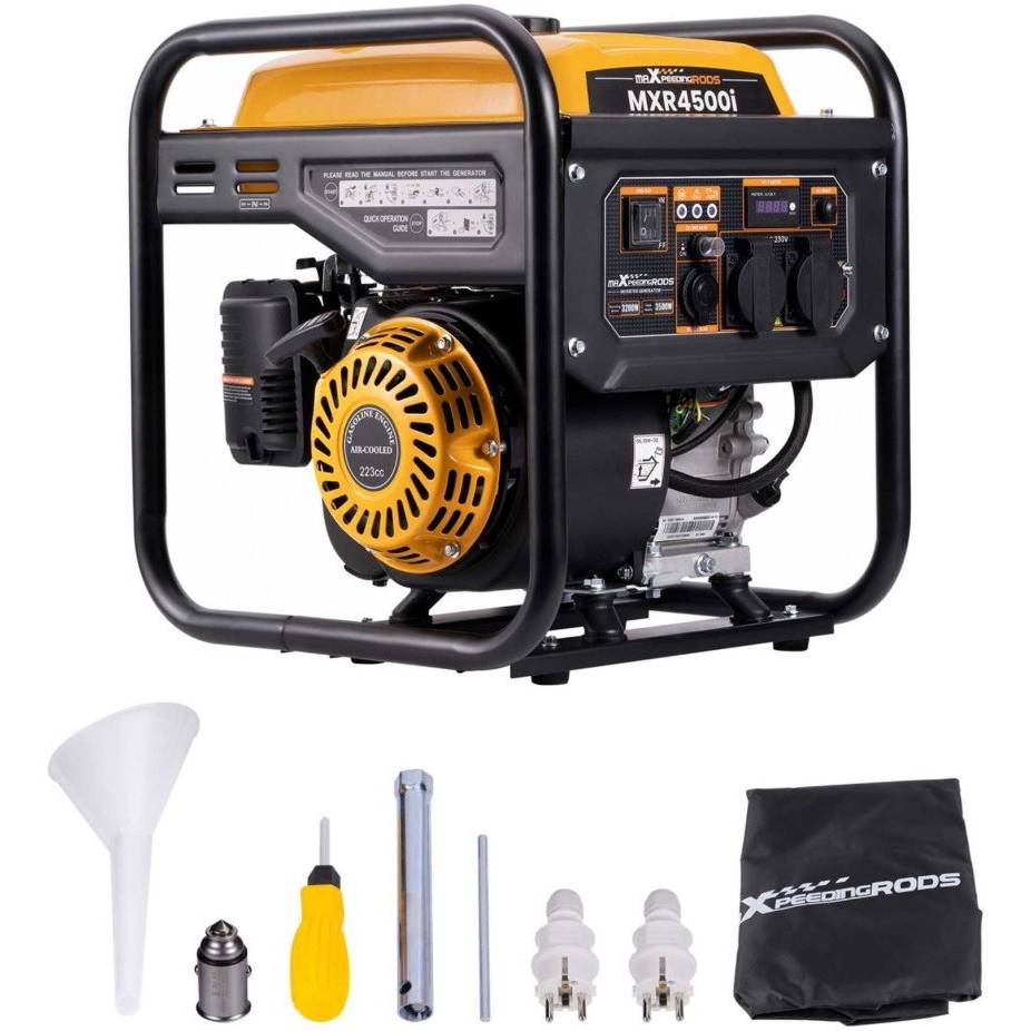 Генератор бензиновый MXR Maxpeedingrods MXR4500i 3,2/3,5 кВт (mxr4500i) Тип альтернатора инверторный