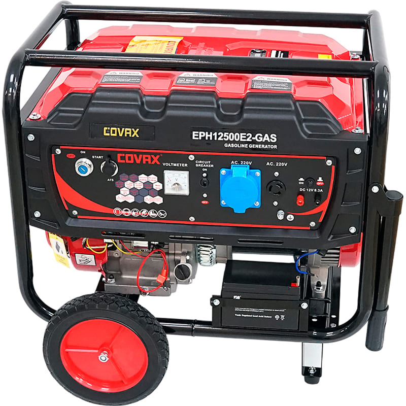 Генератор бензиновый COVAX EPH12500E2-GAS Двигатель четырехтактный