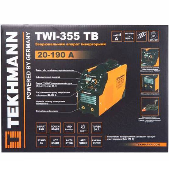 Заказать Сварочный аппарат TEKHMANN TWI-355 TB (847861)