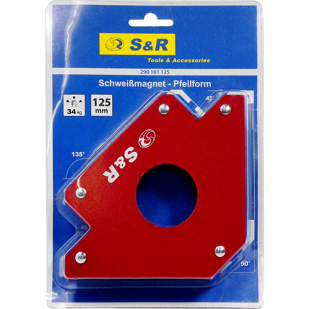 Магнитный фиксатор S&R 34 кг (290101125) Габариты 135 x 135 x 29