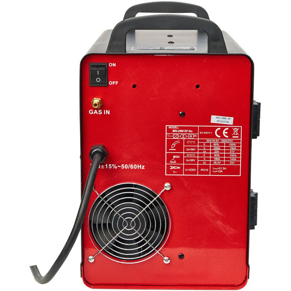 Зварювальний апарат VITALS Professional MIG 2000 DP Alu (156907) Метод зварювання напівавтоматична (MIG/MAG)