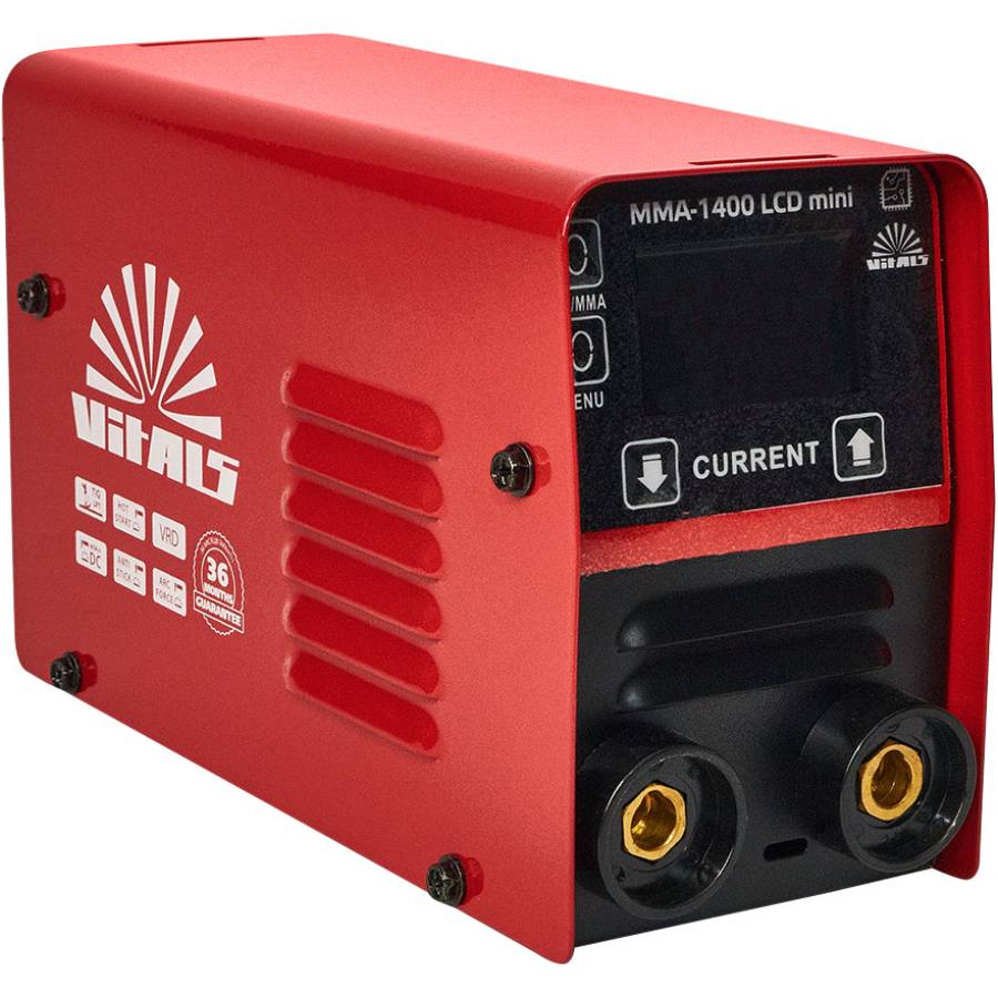 Сварочный аппарат VITALS MMA-1400 LCD Mini (156934) Метод сварки дуговая (MMA)