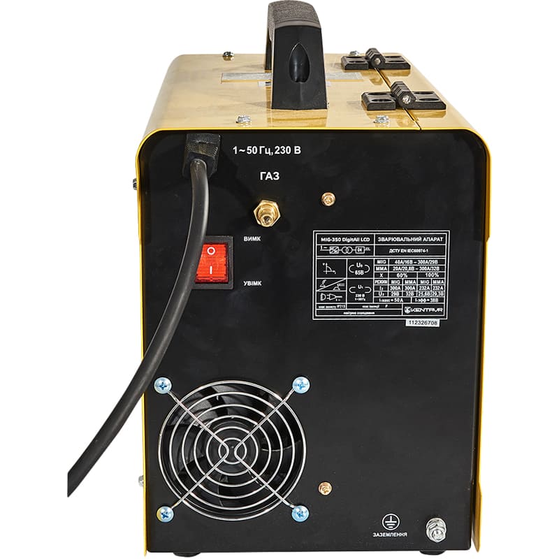 Зварювальний апарат КЕНТАВР MIG-350 DigitAll LCD (196143) Метод зварювання дугова (MMA)