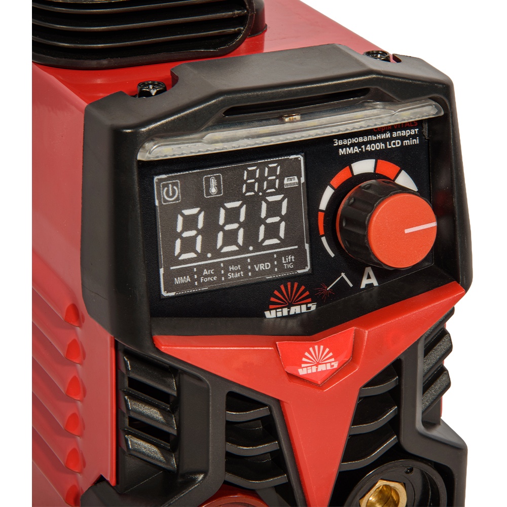 Зварювальний апарат VITALS MMA-1400h LCD mini (237594) Кількість фаз 1