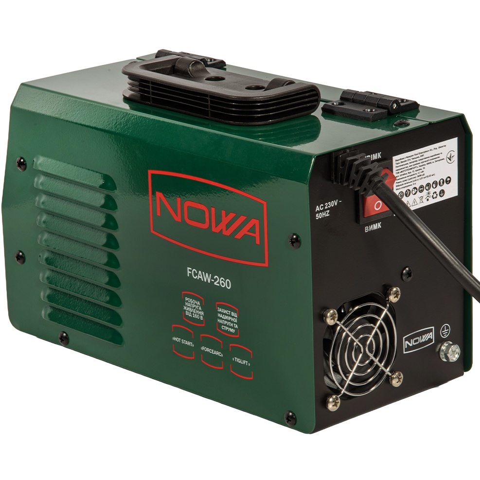 Зварювальний апарат NOWA FCAW-260 (237595) Метод зварювання дугова (MMA)