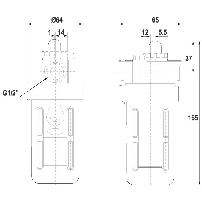 Лубрикатор REFINE 1/2" (7034251) Давление 15