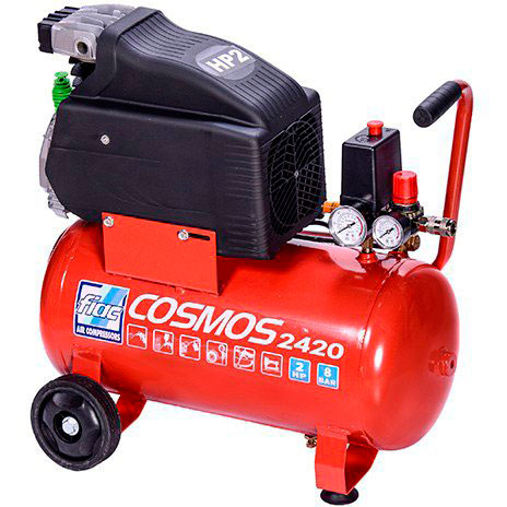 

Компрессор FIAC COSMOS 2420 220V CE ROSSO 24 л (9995260000), Компресор поршневий Vрес = 24л