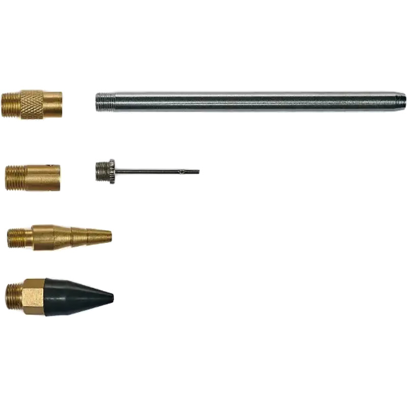 Пистолет EINHELL Blow Out Gun Set (4132759) Комплектация 1 игла для надувания мячей, 1 адаптер для надувного матраса и 1 универсальный адаптер