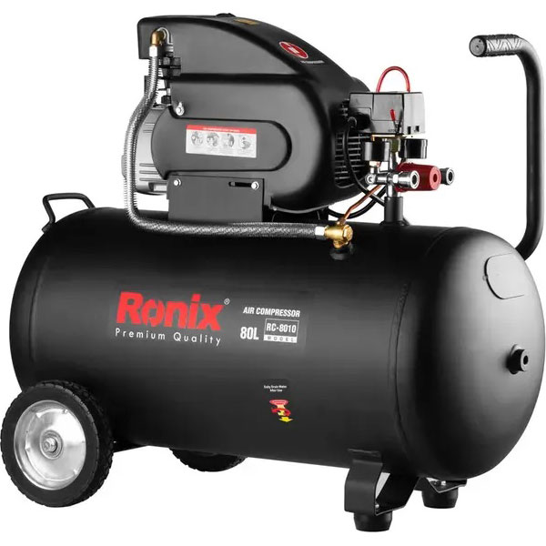Компрессор RONIX RC-8010 80л 1800Вт Тип поршневой компрессор