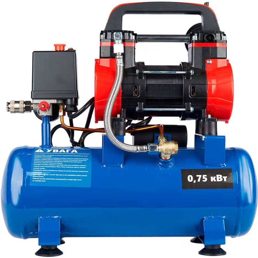 Компрессор ENERSOL ES-AC100-8-2OF Комплектация Колеса, регулятор давления, 1 манометр.
