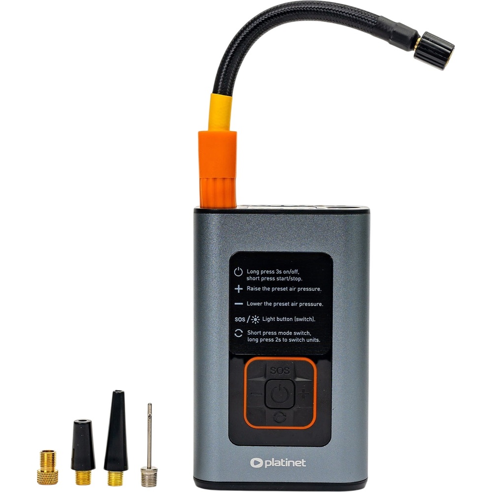 Внешний вид Компрессор PLATINET Tire Compressor 3-in-1 Pump Light Power Bank 10bar 4000mah (PTC22)