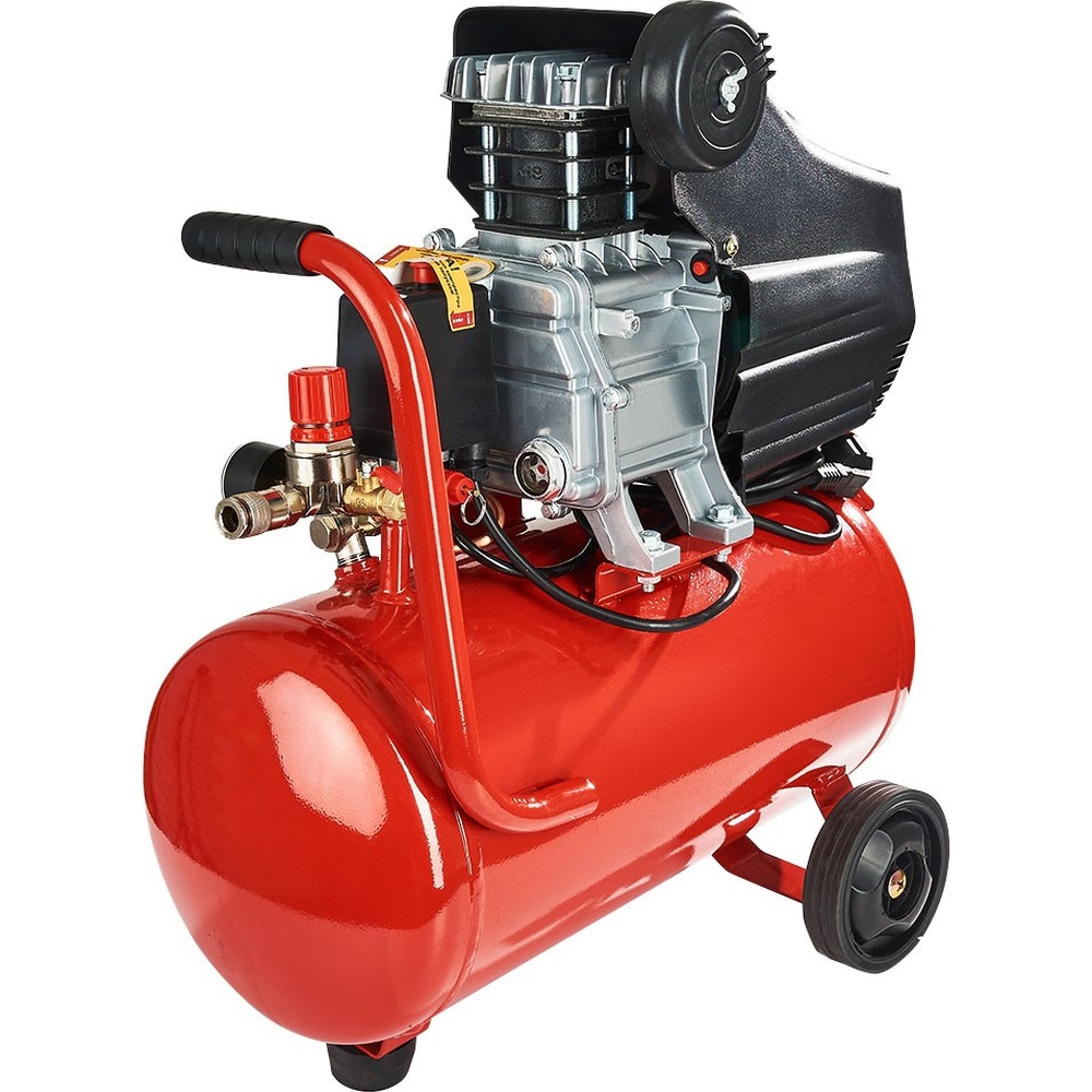 Компрессор VITALS GK24.t47-8а (160115) Дополнительно асинхронный двигатель; прямой привод; передвижной, горизонтальный ресивер; объем картера 0,3 л; 2 манометра; предохранительный клапан; быстросъемное соединение; степень защиты IP54; класс изоляции Б; режим S2 (30 мин); патрубок 1/8"