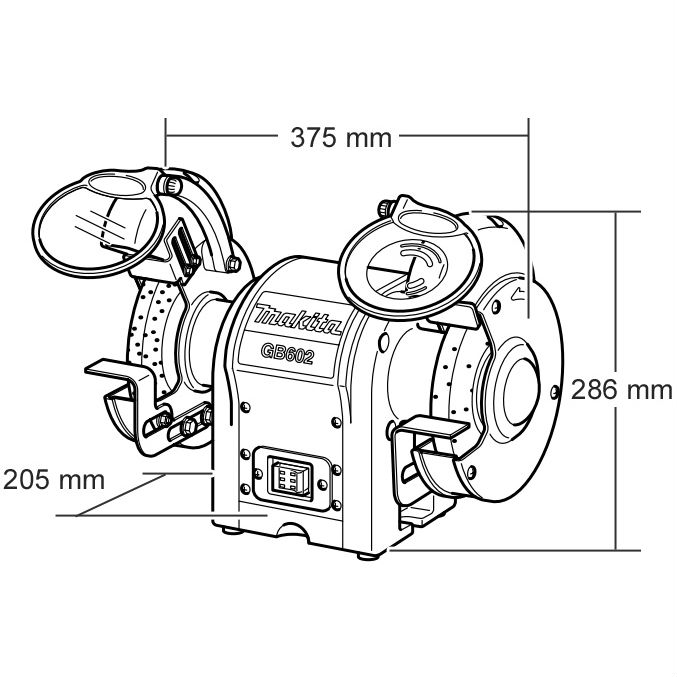 Точильний верстат MAKITA GB602 Тип універсальний