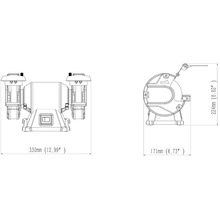 Точильний верстат METABO DS 125 M (604125000)