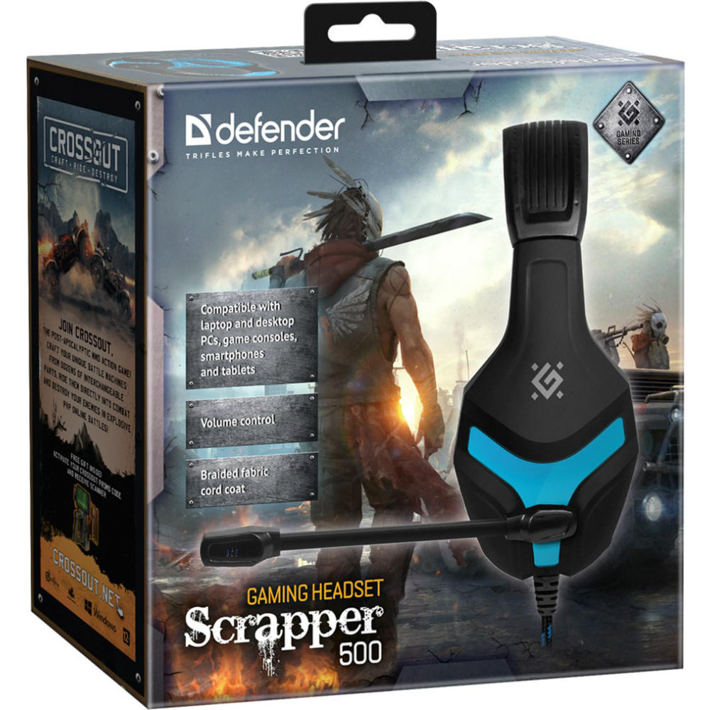 Заказать Гарнитура Defender Scrapper 500 Blue Black (64501)