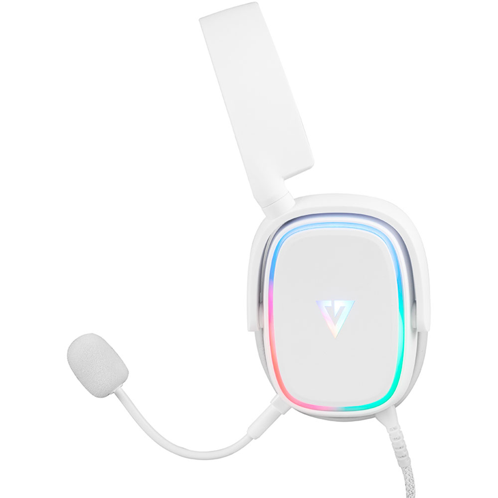 Гарнитура MODECOM Volcano RGB Prometheus 7.1 White USB Конструкция накладные (накладываются на ухо)