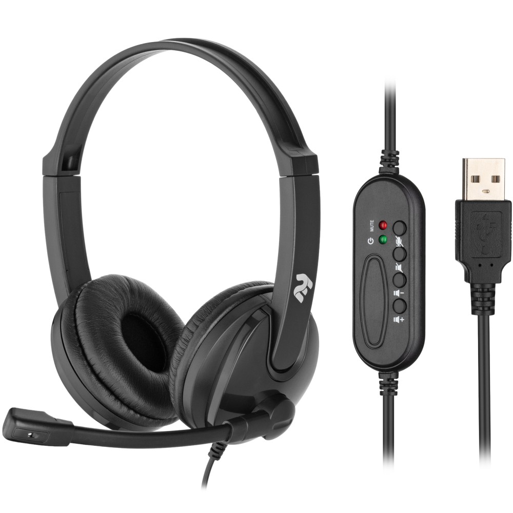 Гарнитура 2E CH12 On-Ear USB (2E-CH12SU) Крепление дуга (над головой)