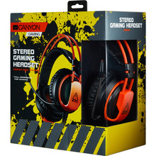 Гарнітура CANYON Corax GH-5 Gaming Black/Orange (CND-SGHS5A)