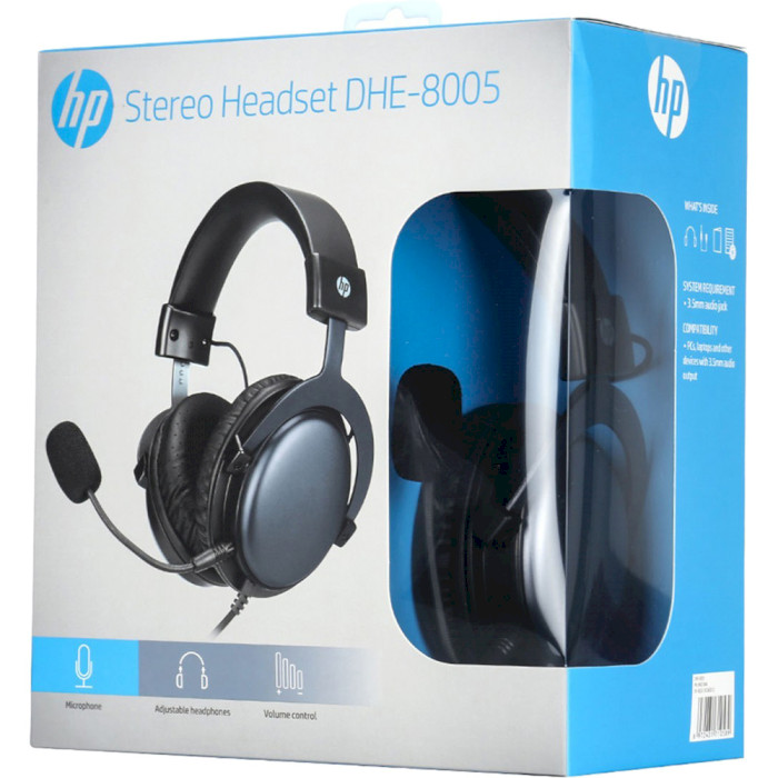 Зовнішній вигляд Гарнітура HP DHE-8005 Gaming Black