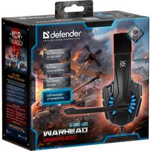 Гарнітура DEFENDER Warhead G-390 LED black+blue 1.8 м (64039)