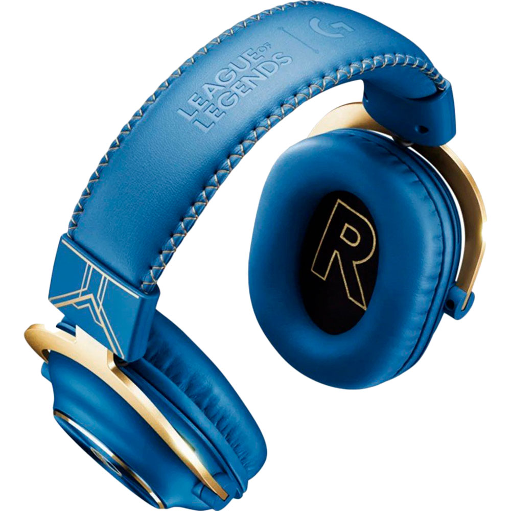 Гарнитура LOGITECH G PRO X Gaming League of Legends Edition (981-001106) Крепление дуга (над головой)