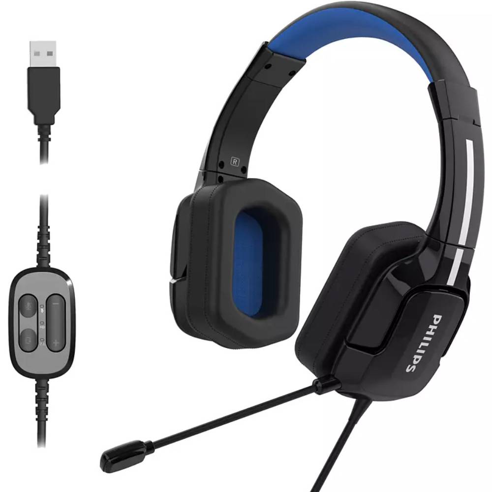 

Гарнитура PHILIPS Gaming TAGH401 DIRAC 3D Spatial Sound USB (TAGH401BL/00), Gaming TAGH401 DIRAC 3D Spatial Sound USB