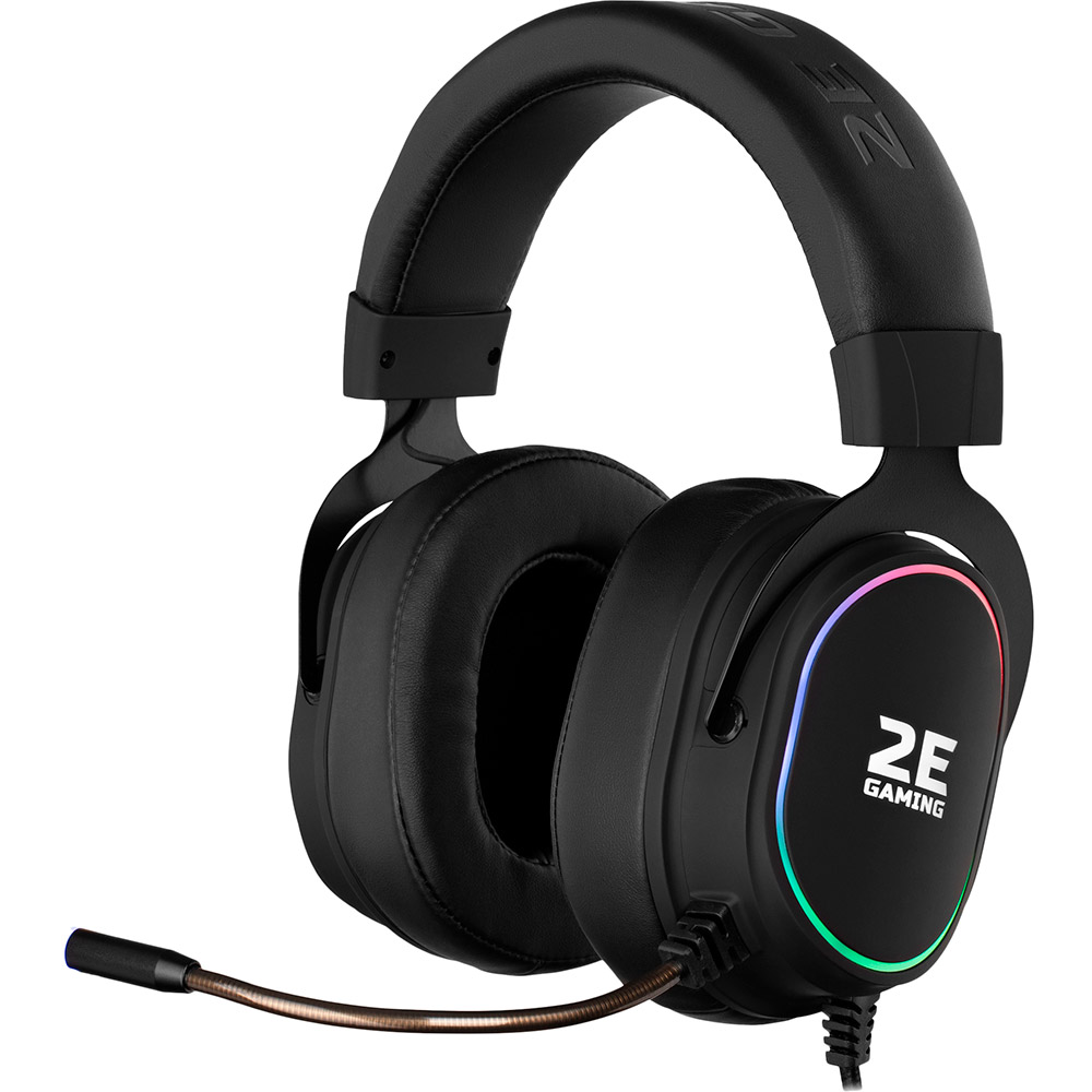 

Гарнитура 2E Gaming HG350 RGB USB 7.1 Black (2E-HG350BK-7.1), HG350 RGB USB 7.1 Black