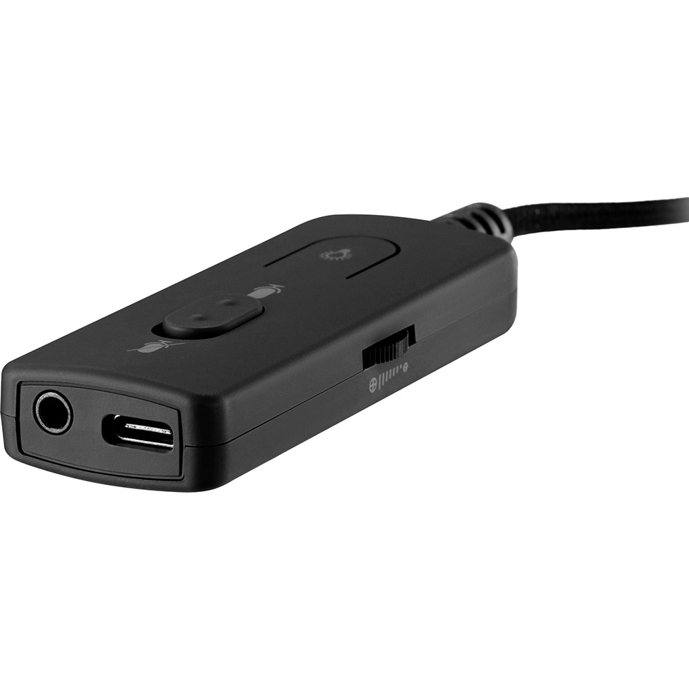 Гарнитура 2E Gaming HG350 RGB USB 7.1 Black (2E-HG350BK-7.1) Крепление дуга (над головой)