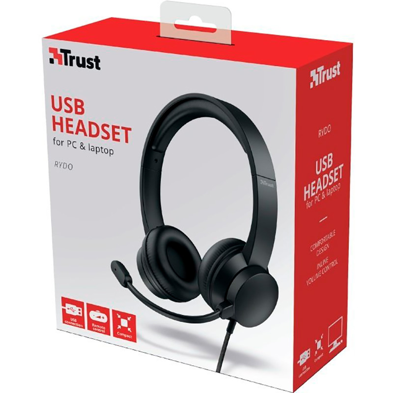 Покупка Гарнітура TRUST Rydo On-Ear USB Black (24133)