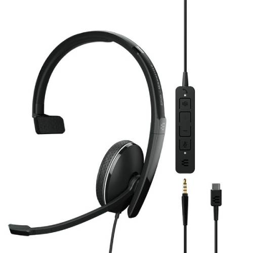 Гарнітура SENNHEISER EPOS ADAPT 135T II Mono USB-C (1000904) Кріплення дуга (над головою)