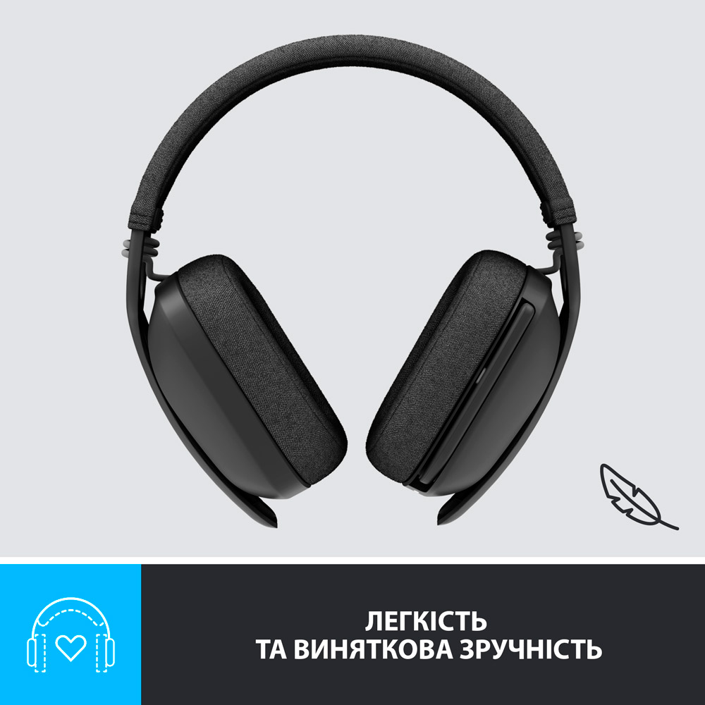 Покупка Гарнитура Logitech Zone Vibe 125 Wireless Headphones Graphite (981-001126)