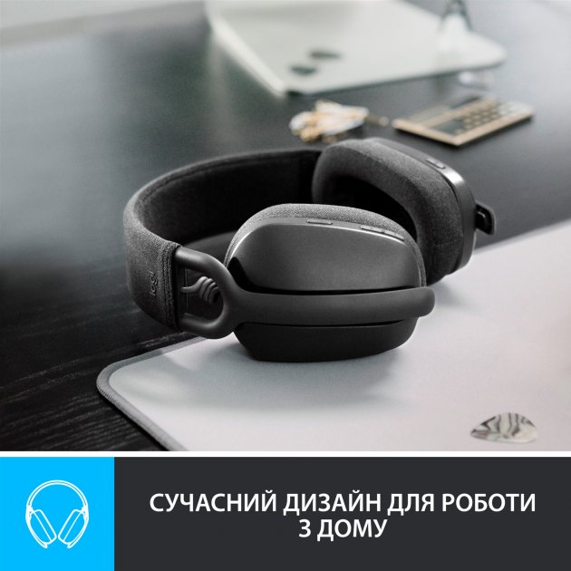 Гарнитура LOGITECH Zone Vibe 100, Graphite (981-001213) Дополнительно время работы (разговора) до 18 часов, время работы (прослушивание) до 20 часов.