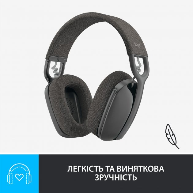 Внешний вид Гарнитура LOGITECH Zone Vibe 100, Graphite (981-001213)