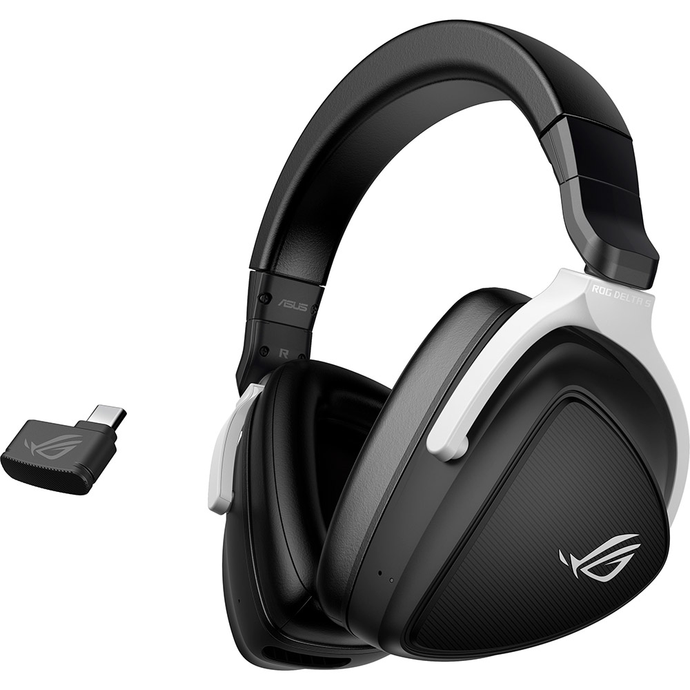 Гарнітура ASUS ROG Delta S Wireless Black/White (90YH03IW-B3UA00) Конструкція повнорозмірні (повний обхват вуха)