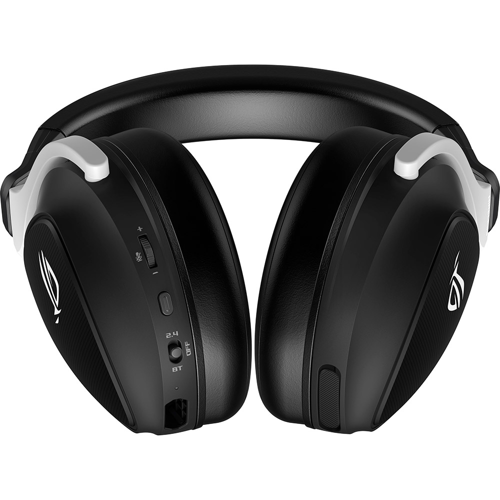 Гарнітура ASUS ROG Delta S Wireless Black/White (90YH03IW-B3UA00) Кріплення дуга (над головою)