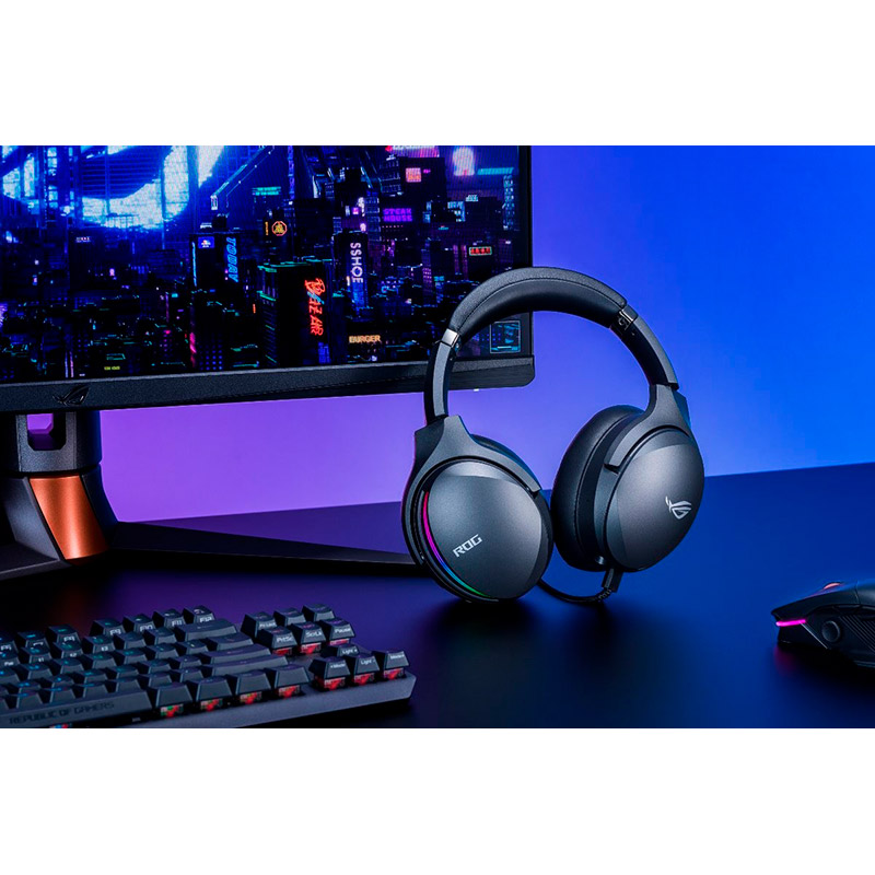 Фото 16 Гарнітура ASUS ROG FUSION II 500 USB RGB Black (90YH02W5-B2UA00)
