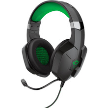 Гарнітура TRUST GXT 3323X CARUS 3.5 mm Black/Green (24324)