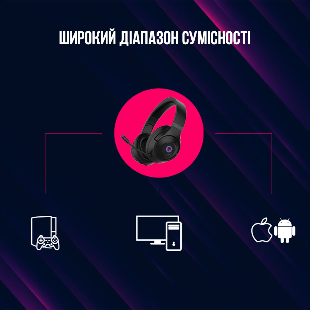 Покупка Гарнитура LORGAR Noah 701 Black (LRG-GHS701)