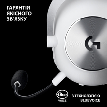 Гарнітура LOGITECH G PRO X 2 LIGHTSPEED Wireless Gaming White (981-001269)