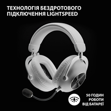 Гарнітура LOGITECH G PRO X 2 LIGHTSPEED Wireless Gaming White (981-001269)