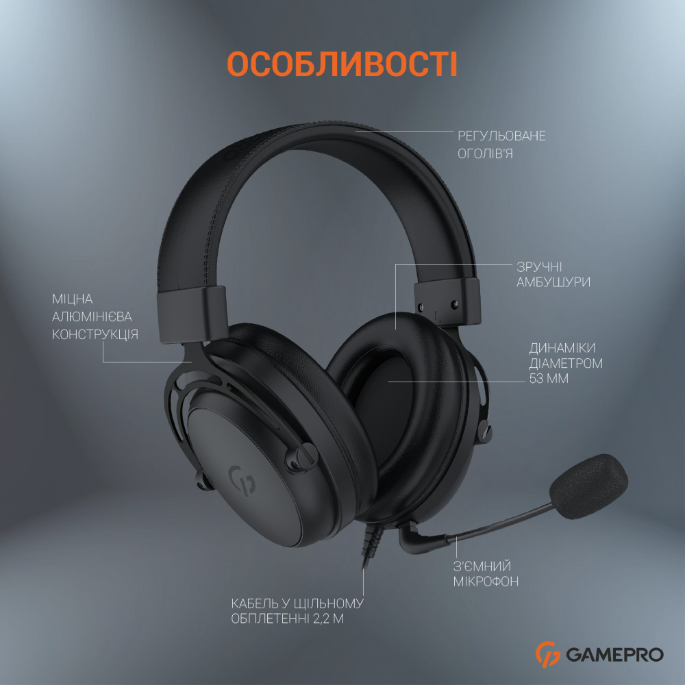 Огляд Гарнітура GAMEPRO HS1050 (4820216972634)