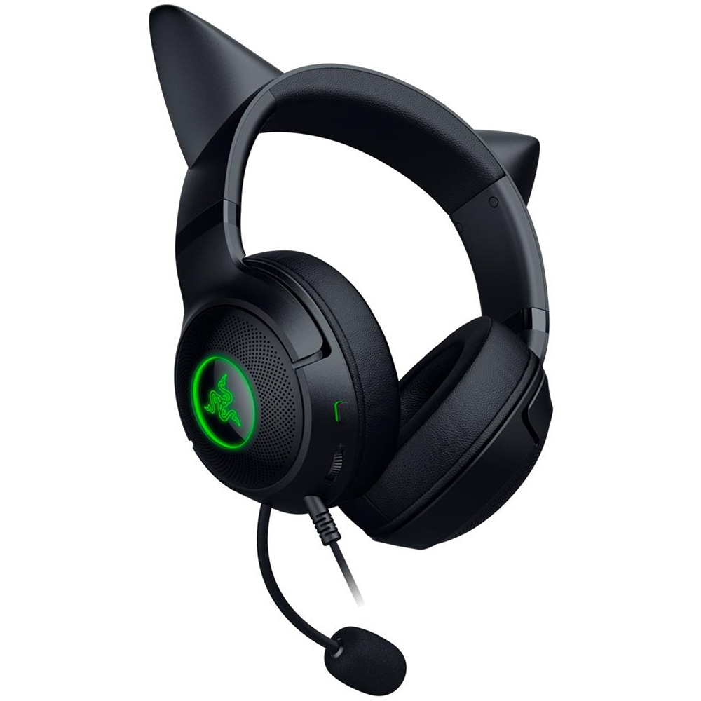 Гарнитура RAZER Kraken Kitty V2 Black (RZ04-04730100-R3M1) Конструкция полноразмерные (полный обхват уха)