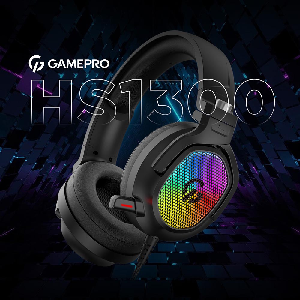 В інтернет магазині Гарнітура GAMEPRO HS1300 7.1 RGB Black