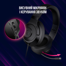 Гарнитура LORGAR Noah 101 Gaming 3.5mm Black (LRG-GHS101B)