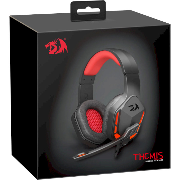 Зображення Гарнітура REDRAGON Themis H220 2m Red-Black (77662)