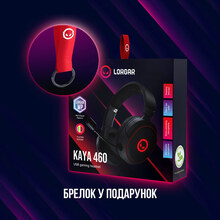Гарнитура LORGAR Kaya 460 Gaming RGB USB Black (LRG-GHS460)